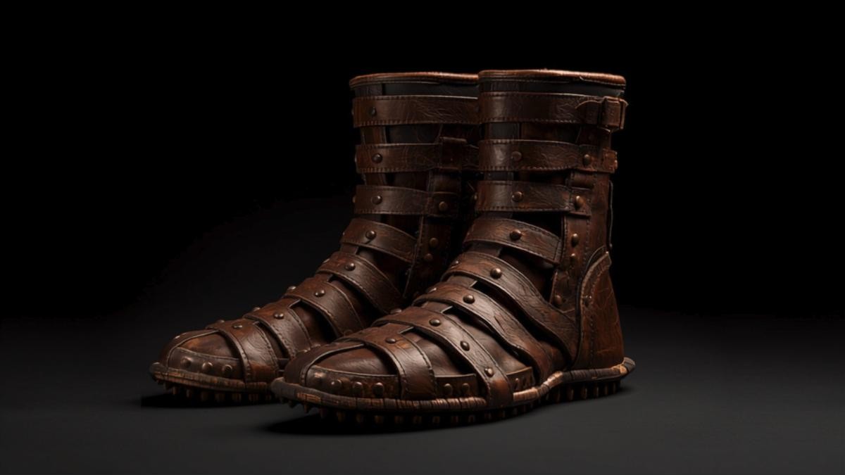 Caligae, hobnailed Roman military boots